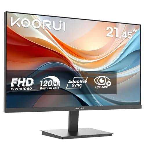 KOORUI E2212H 22 Inch FHD Monitor, Gaming 120Hz, Adaptive Sync, Eye Care