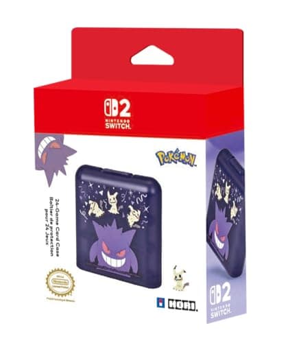 HORI 24-Game Card Case (Gengar & Mimikyu) for Nintendo Switch 2 - Officially Licensed by Nintendo