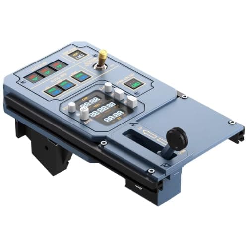 HGFYE Flight Game Simulator Throttle Multi Panel-General Aviation Modular-Simulation System Joystick Throttle Touch Display Buttons Cockpit Accessory Play with Realistic Experience