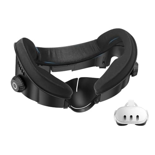 AMVR FC4A Face Cover Pad Facial Interface Compatible with Meta/Oculus Quest 3 Accessories, Ice Silk Cushion with Ventilation Design, For Halo Head Strap with Fan (NOT Compatible with Quest 3S)