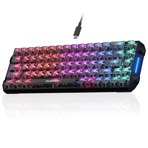 DarkBeacon Blade68 Mechanical Keyboard 65% - Silent Switch, AI-Software, 8000Hz Low Latency, Hot Swap Gasket Structure, RGB Backlit, Wired Compact Gaming Keyboard for for Win/Mac (US Layout)
