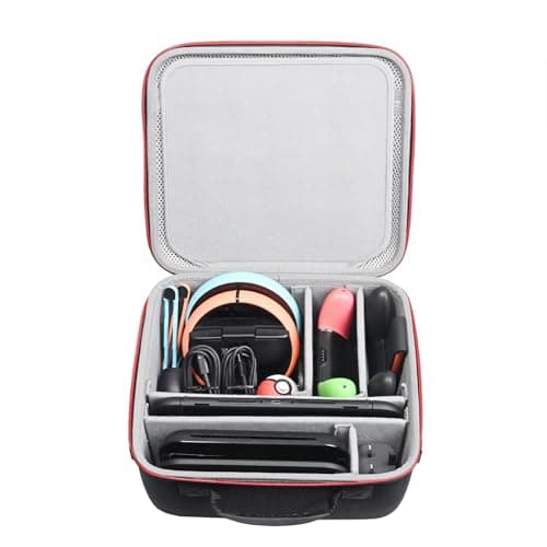 RLSOCO Carry Case for Nintendo Switch 2 ,All in One Case Travel Bag with YKK Zipper for Switch 2 Console,TV Dock,Switch 2 Pro Controller,Joy-Con 2 Charging Grip,AC Charger,Joy-Con 2 Wheel,Game Cards | Travel Storage Bag for Switch 2 Console,TV Dock,Switch 2 Pro Controller,Joy-Con Grip/Joy-Con Wheel,AC Charger,Game Cards