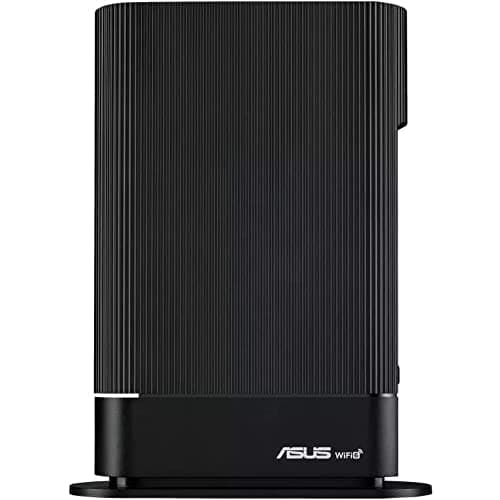 ASUS RT-AX59U - Extendable Wifi 6 Router with Mobile Tethering (Replacement of 4G 5G routers), for home and SMEs, Instant Guard, VPN, parental control, easy configuration, AiMesh, wall mounting