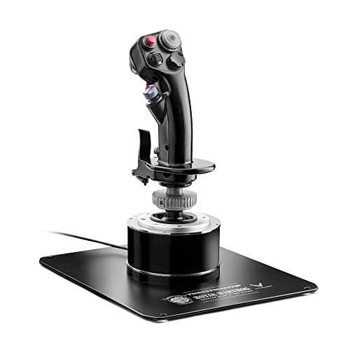 Thrustmaster Hotas Warthog Flightstick - High-Precision Joystick with H.E.A.R.T HallEffect AccuRate Technology for PC | A-10C replica all-metal flight stick with 16-bit H.E.A.R.T magnetic precision, 19 action buttons, and weighted base