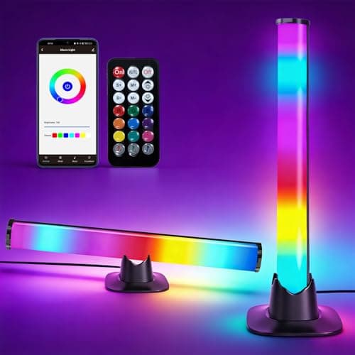 2PCS Smart LED Light Bars, RGB LED Light Bar for PC, Gaming Lights for Room