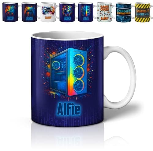 Personalised Gamer Mug – 11oz Custom Gaming Mug | Perfect for Gamers and Streamers | Console & PC Designs | PC