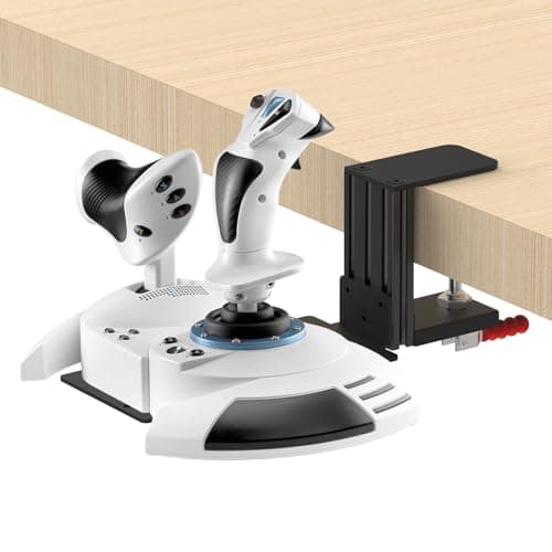 Flight Sim Game Joystick Desk Mount,Hotas Mount - Compatible with Thrustmaster T. Flight Hotas One/4/X,Sol-R2/Sol-R1,SimTask Farmstick,WINWING URSA MINOR Series,G Extreme 3D Pro,Turtle Beach