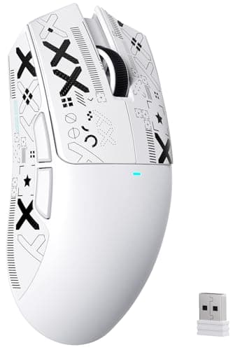 ATTACK SHARK X11SE Wireless Gaming Mouse, 63g Superlight With PixArt PAW3311 Sensor, 22000 DPI, Tri-Mode BT/2.4Ghz/Wired, 1000Hz Polling rate, 300mAh Battery, Dual Driver, for PC/Xbox/PS/Mac (White)