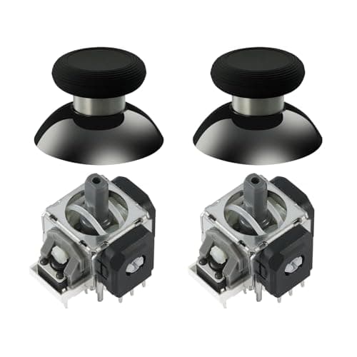 GuliKit TMR Magnetic Joysticks Replacement Kit for PS5 DualSense/DualSense Edge Controller,Anti-Drift Electromagnetic Stick Repair Module with Thumbstick Caps, Soldering Required