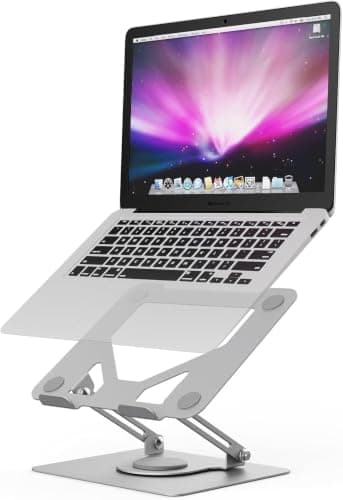 GRIFEMA Laptop Stand for Desk, 360 Swivel Adjustable Height Laptop Stand