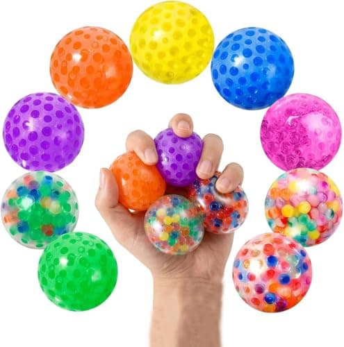 12 PCS Stress Balls, Compact 3.5 cm Stress Set for Office and Travel Use