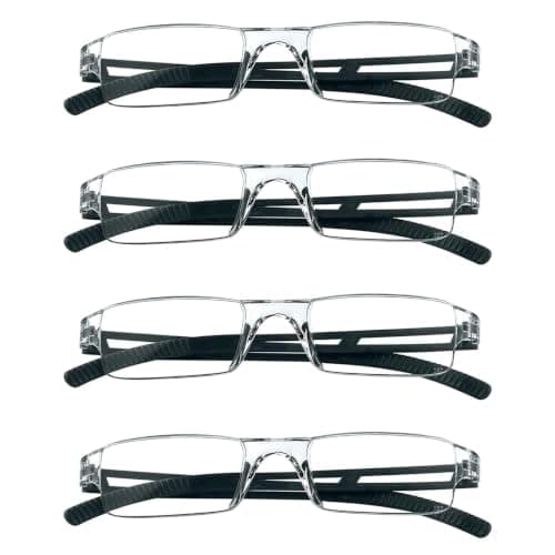 Hubeye Frameless Reading Glasses Ultralight Blue Light Blocking Lens 3.00