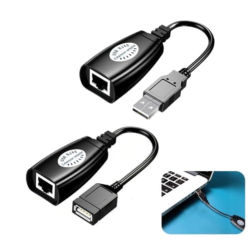 USB Ethernet Adapter up to 150ft,Range Network Extender - Convert USB to RJ45 LAN Wired Connection Using Cat5/Cat5e/Cat6 Cable for Laptops, PCs - Ideal for HD Video Streaming, Gaming, Webcams