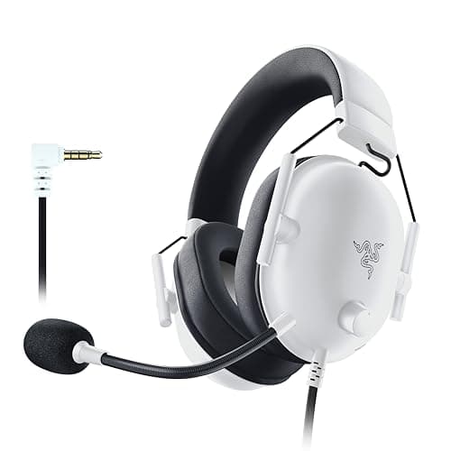 Razer BlackShark V2 X - Multi-Platform Wired E-sports Headset (Triforce 50 mm Drivers, Advanced Passive Noise Cancellation, 7.1 Surround Sound, Hyperclear Cardioid Mic) White
