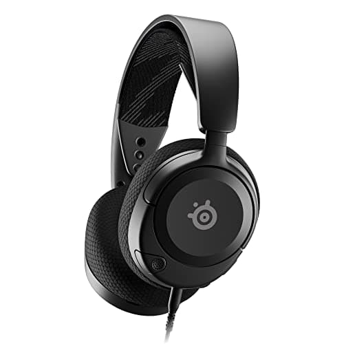 SteelSeries Arctis Nova 1 - Gaming Headset for PC, PS5, PS4, Xbox - Hi-Fi Drivers - 360° Spatial Audio - AirWeave Memory Foam Ear Cushions - Ultra Lightweight - Black