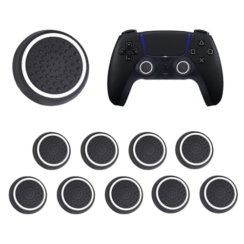 10 Silicone Thumb Grips Compatible with PlayStation and Xbox Controllers