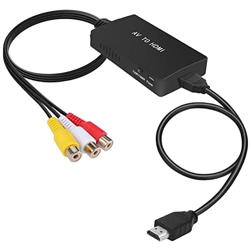 uhddadi RCA to HDMI Converter with HDMI Cable,1080P AV to HDMI Adapter