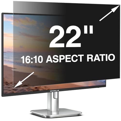 Pozlle 22 Inch Computer Privacy Screen Filter for 22" 16:10 Monitor