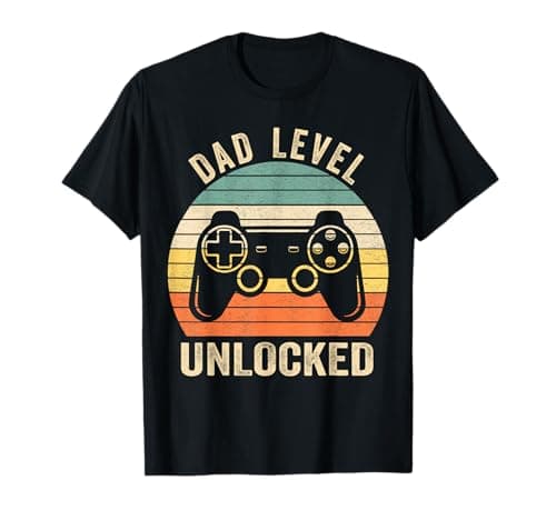 Dad Level Unlocked T-Shirt Gamer Soon To Be Father Gifts T-Shirt