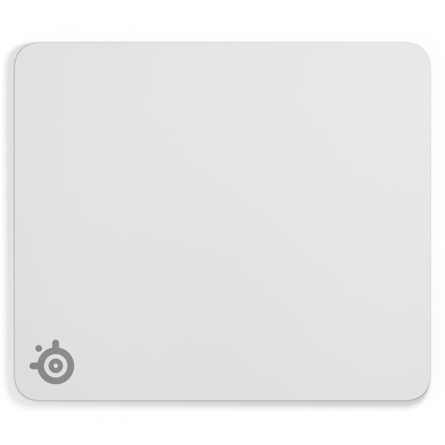 SteelSeries QcK Heavy Gaming Mousepad - Thicker, Non-Slip Silicone Rubber Base, Peak Tracking, Optimized for Gaming FPS, MOBAs, RTS, MMO - Large Size 450 mm x 400 mm x 6 mm - White
