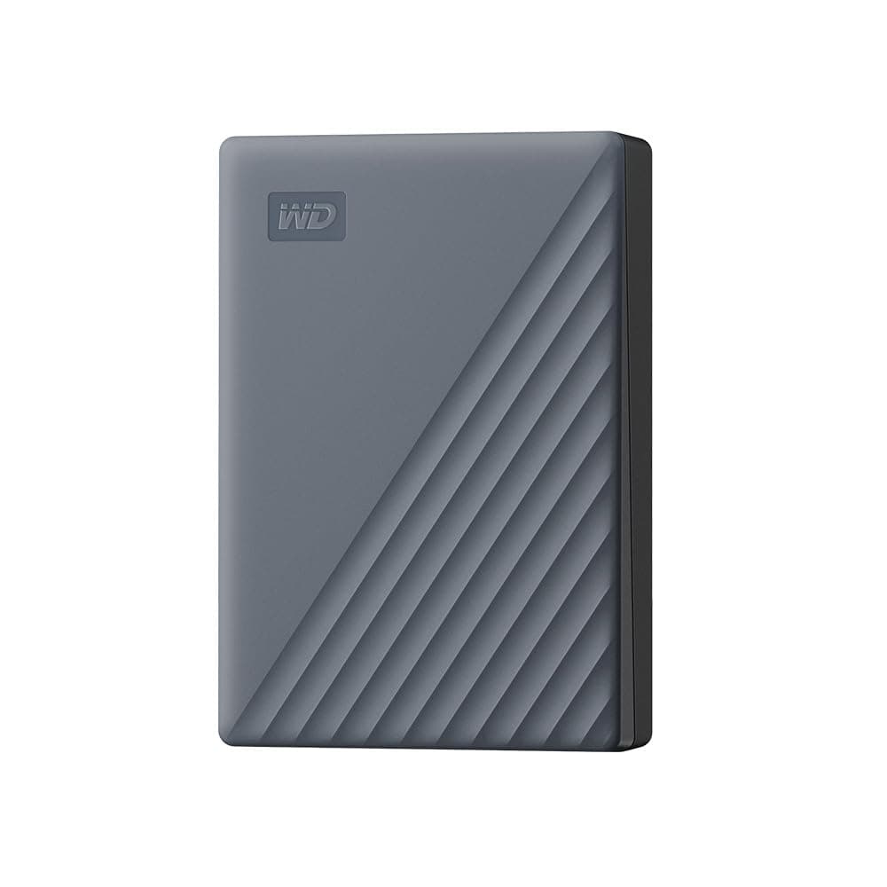 WD 6TB My Passport Works with USB-C, portable external hard drive, USB 3.2 Gen 1, software for device management, backup, password protection, Works with PC, Mac, Chromebook, Gaming Consoles, Grey