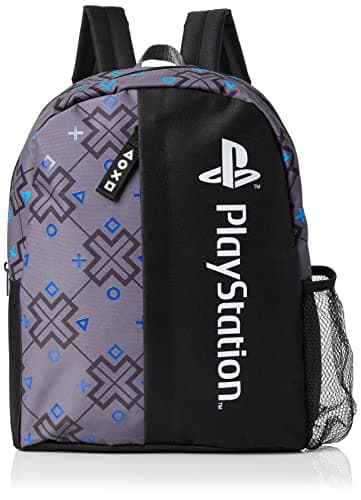 PlayStation Travel Backpack for Boys and Teenagers, Gaming Gift, School Bag in Grey, 40cm x 30cm x 13cm