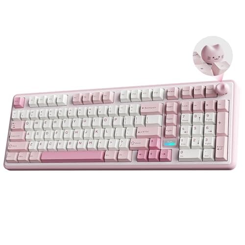 YUNZII B98 PRO 96% Wireless Mechanical Keyboard (Pink, Candy Switch)