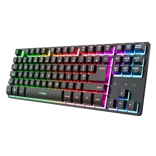 GXTrust Dothix Wireless Keyboard TKL QWERTY UK Layout, Black