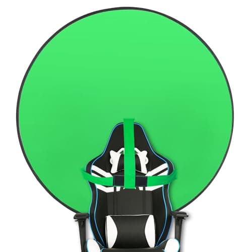 Ykall Portable Green Screen Chair – 57" Foldable Backdrop with Stand