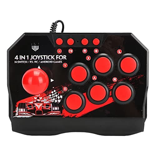 Universal Nostalgia Arcade Fight Stick, Arcade Fight Stick, Wired Arcade Joystick, Arcade Games Universal Game Arcade Joystick Accessories for Computer Game Controller for Switch/PC/PS3, universa