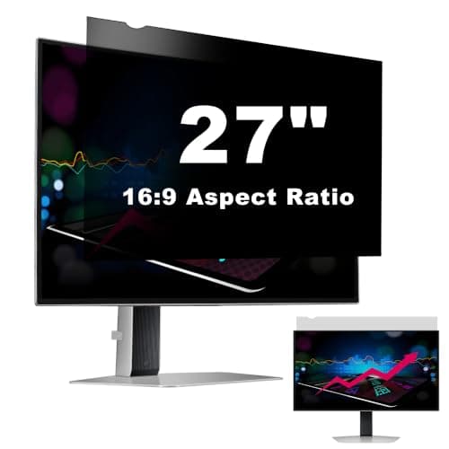 Computer Privacy Screen Filter for 27 Inch 16:9 Aspect Ratio Monitor