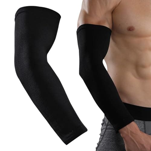Compression Sleeve Arm Support with Elastic Strap for Men and Women