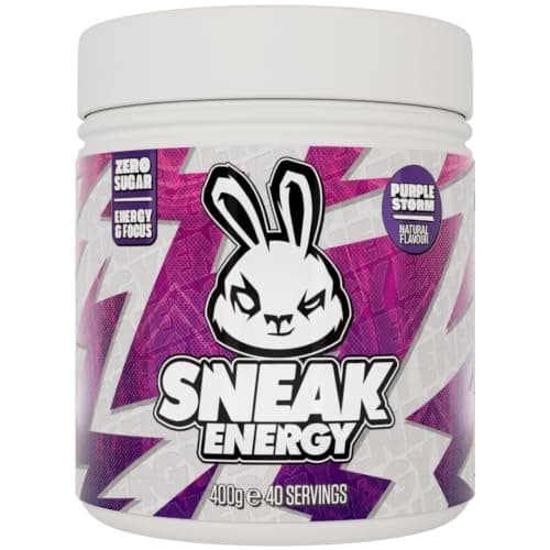 SNEAK Energy Drink Powder | Purple Storm |No Sugar. No Nasties. Just Natural Caffeine, Focus-Boosting Nootropics | 40 Servings