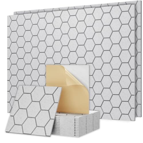 Sound Proofing Panels with Acoustic Foam, Acoustic Wall Panels Grey Hexagon