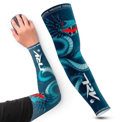NRV Gaming Esport Compression Cuff (Rxckstar Edition) - Optimize Your Game with Comfort and Style - Designed by Professional Players - Durable, Breathable & Friction Free, Blue, XL
