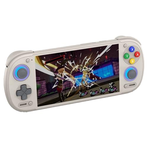 Retroid Pocket 6 Handheld Games Console - 5.5 Inch 120Hz 1080p AMOLED Screen, Snapdragon 8 Gen 2 Processor, 12GB RAM, 128GB Storage, Wi-Fi 7, 3D Hall Effect Joysticks Portable Android Gaming Player
