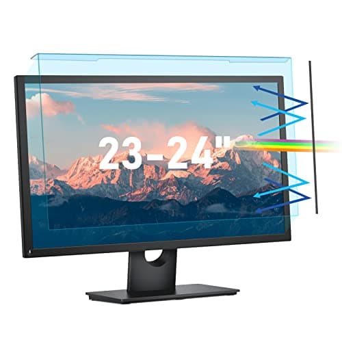 SOPPY 23-24 inch Universal Blue Light Blocking Screen Protector Panel for Desktop Monitors, Anti UV and Blue Light Screen Filter for Monitors, Frame Hanging Type (540 * 340mm,16:9)