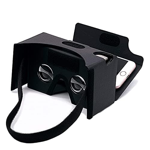 Google Cardboard,VR Headset 3D Box Virtual Reality Glasses with Big Clear 3D Optical Lens and Comfortable Head Strap for All 3-6 Inch Smartphones