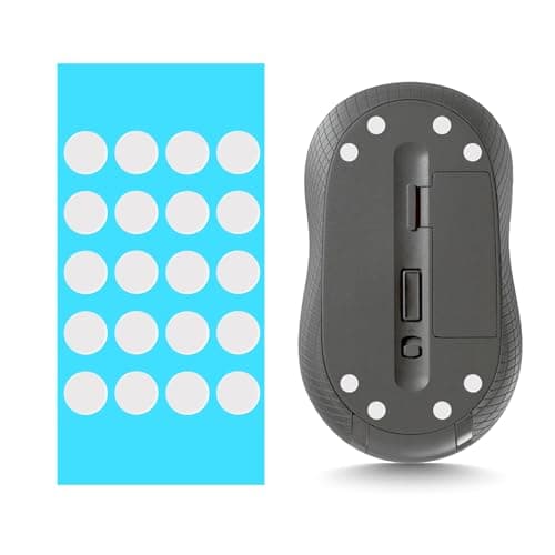 LICQIC PTFE Dot Silent Mouse Skates, 20 Pcs White