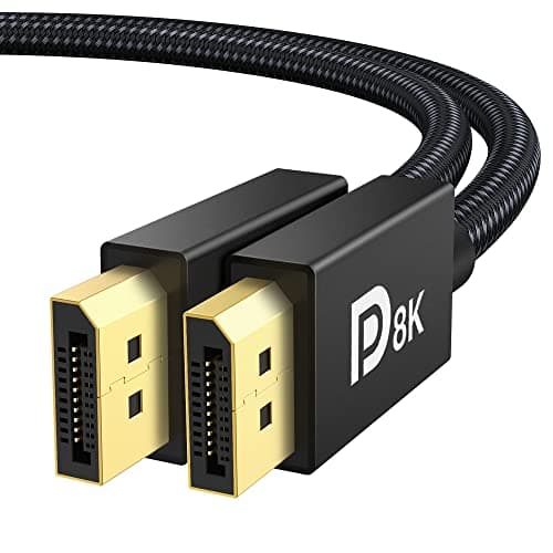 IVANKY DisplayPort Cable 8K VESA Certified 32.4Gbps DP 1.4 Cable 2m Black