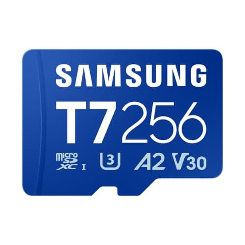 Samsung T7 microSD Memory Card, 256 GB, MB-MB256T/WW | Gaming Memory Card for Smartphone, Tablet and Portable Console, Read Speed 170 MB/s, MB-MB256T/WW