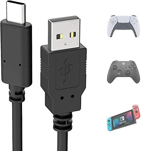 USB C Charging Cable Compatible With Nintendo Switch, USB to Type C Fast Charger Cord Compatible With Nintendo Switch, Switch Lite, Switch Pro Controller, and More Type-C Gaming Devices (2M)
