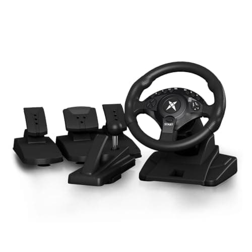 NBCP PC Steering Wheel with 6-Speed H-Pattern Shifter and Linear Pedal