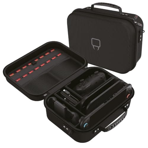 Venom Switch 2 Travel Case (Nintendo Switch 2) | switch 2 travel case, hard shell carry bag, game card storage, cable compartment, nintendo switch 2