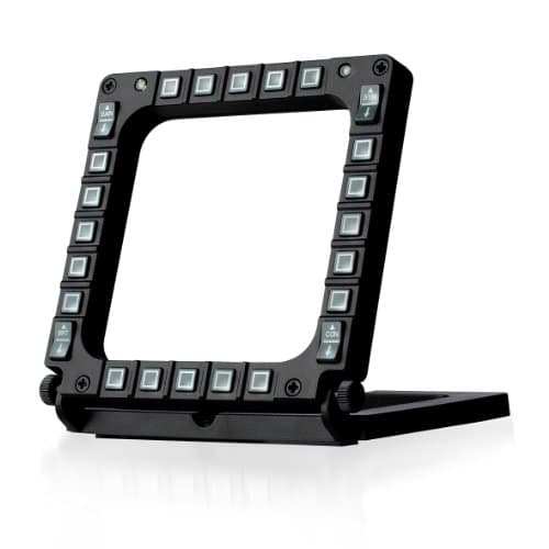 Thrustmaster MFD Cougar Pack - Pair of Programmable USB Cockpit Panels with 20 Buttons and 4 Switches per MFD | Pair of USB flight cockpit panels with 48 programmable controls (40 buttons + 8 switches) and customizable backlighting.