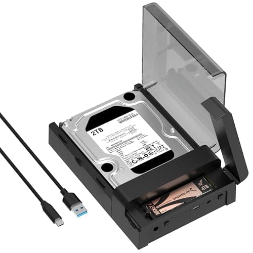 SABRENT Hard Drive Docking Station with M.2 NVMe Enclosure