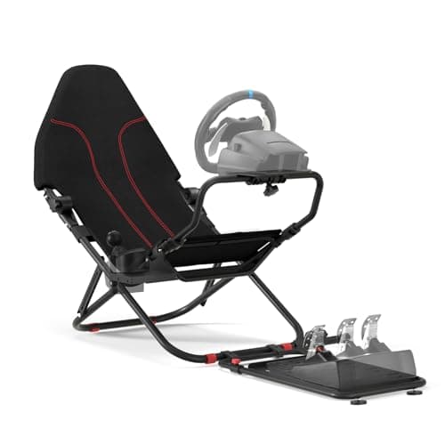 RACGTING Racing Simulator Cockpit for G29 G920 G923, Foldable & Adjustable Racing Seat for Thrustmaster T248X T248 T300 T150 458 TX Xbox PS5 PS4 PC