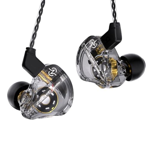 Yinyoo CCZ DC01 PRO Gaming Earbuds Wired In Ear Monitor,Shocking Bass Wired Earphones,Professional V-shape Tuning,Lightweight IEMS Headphones with Detachable Cable for Professional Gamer,Musicians