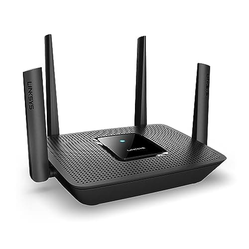 Linksys MR9000 Tri-Band Mesh WiFi 5 Router (AC3000) - Works with Velop Whole Home WiFi System - Wireless Gaming Router with 4 Gigabit Ethernet Ports, MU-MIMO, Parental Controls via Linksys App
