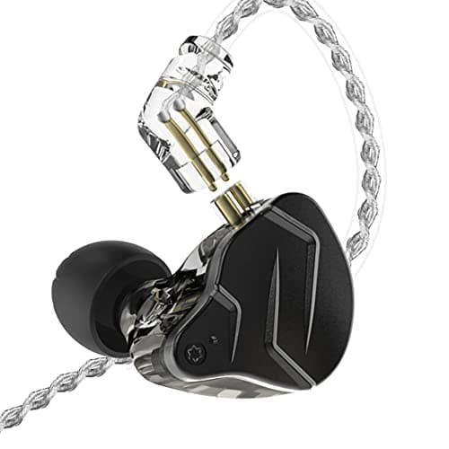 CCA KZ ZSN Pro X Dual Driver In Ear Earphone 1BA 1DD Wired Earphone HiFi Sport Gaming Earbuds Headphones Compatibility for Phone Computer Tablet with Gift Set